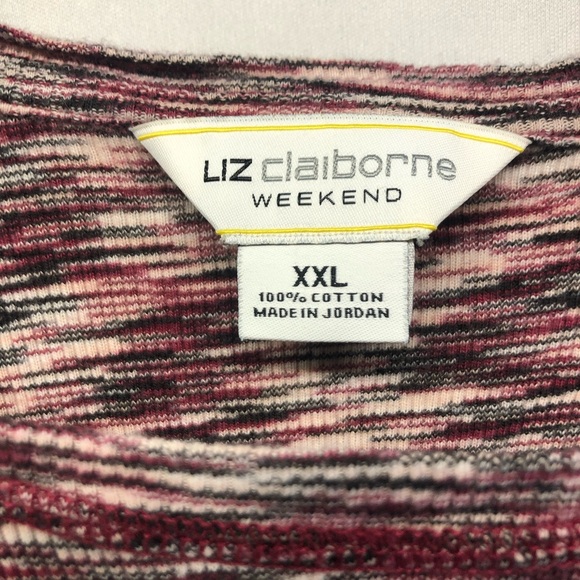 Liz Claiborne Weekend Knit Top Shirt Plus Size XXL - Picture 3 of 6